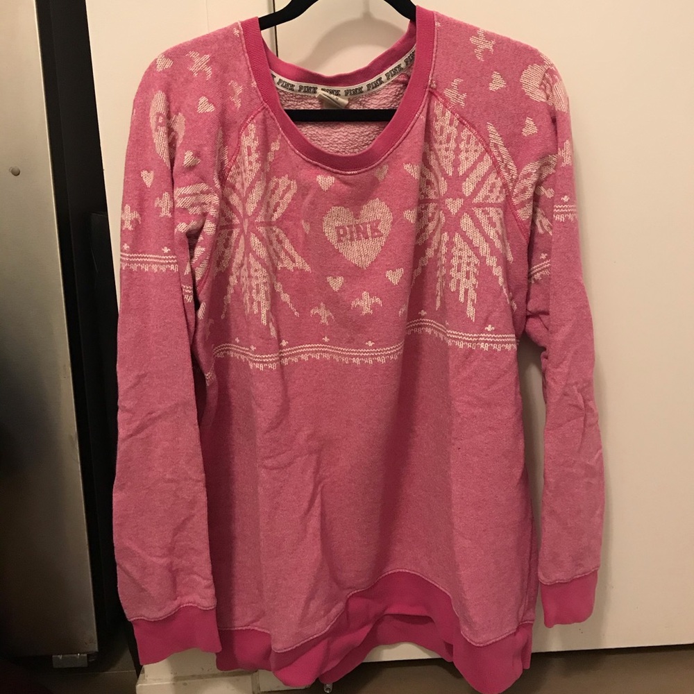 Pink Holiday sweater